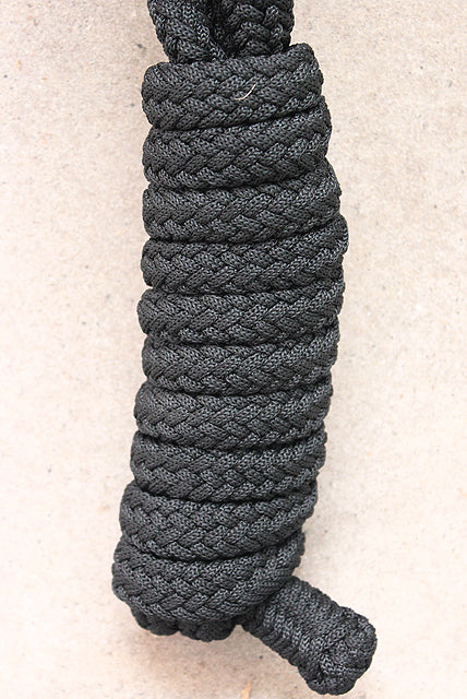 89BH Hilason Horse Poly Rope Tied Adjustable Halter 8 Ft Lead Rope Black Lime