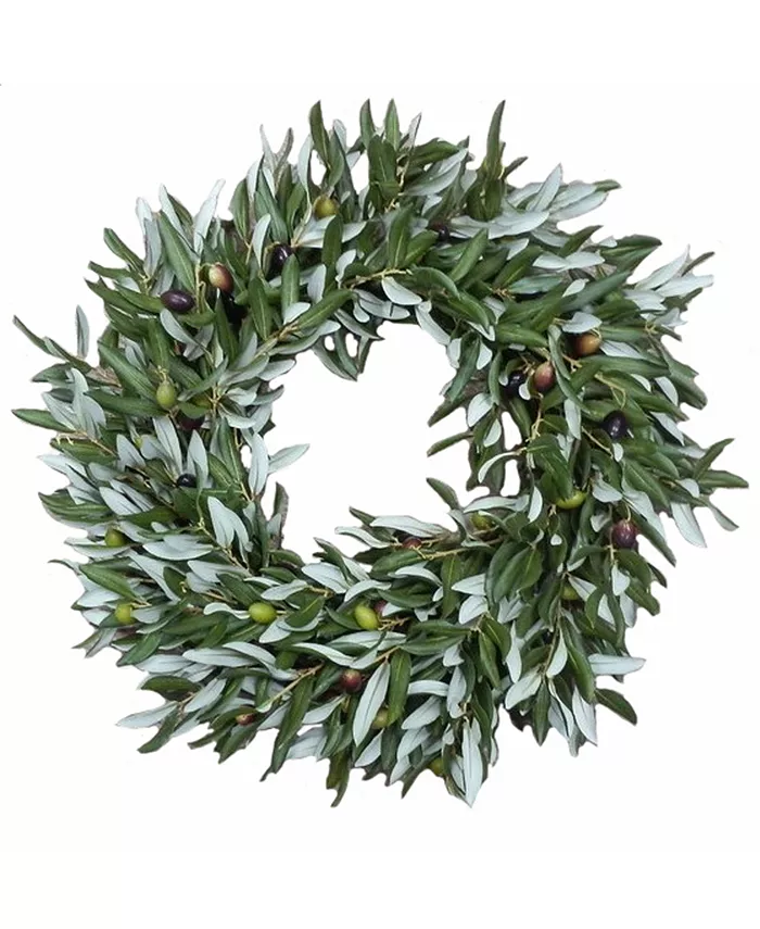Winward Silks Permanent Botanicals Olive Wreath