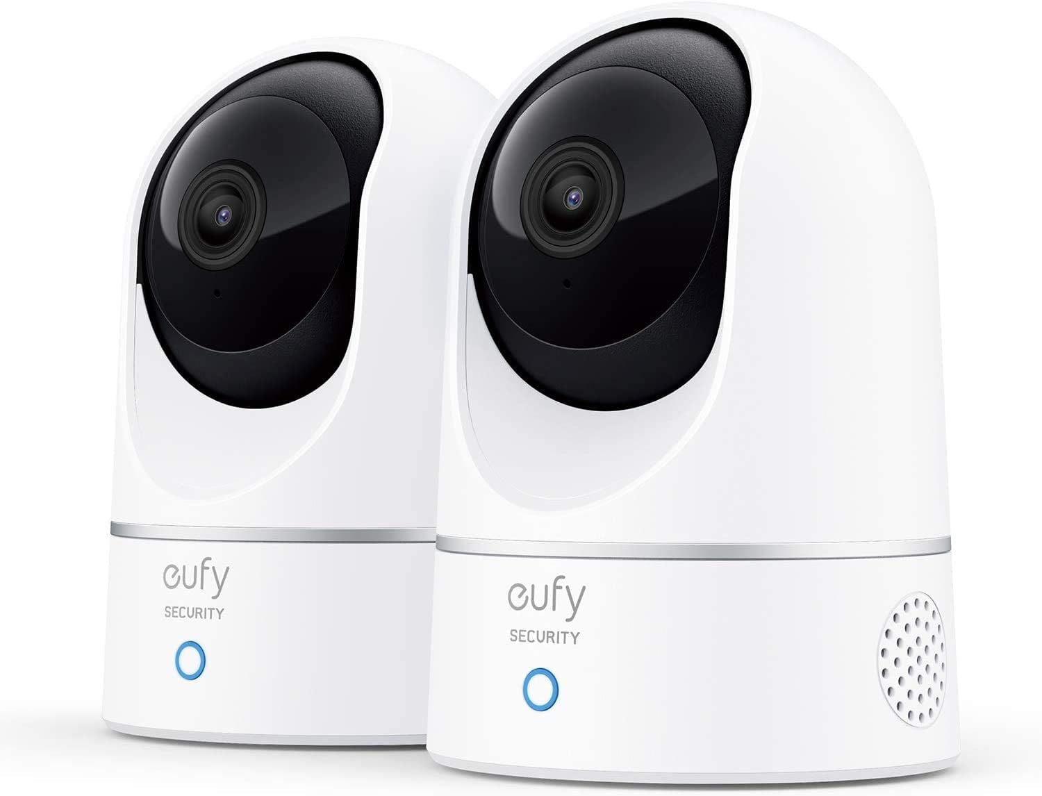 eufy 2K Indoor Security Camera， Solo IndoorCam P24 2-Cam Kit，Pan and Tilt，Motion Tracking，2-Way Audio