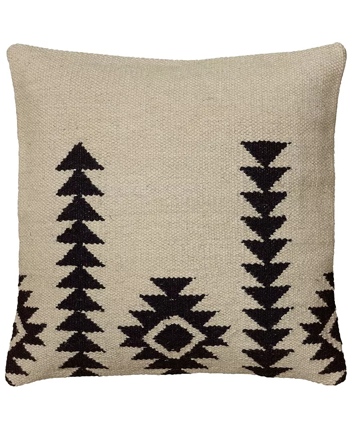 Rizzy Home Striped Polyester Filled Decorative Pillow， 18
