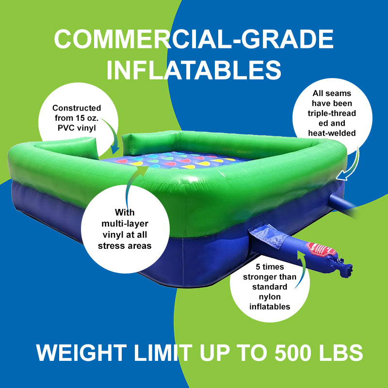 Pogo Bounce House Crossover Interactive Giant Inflatable Twister Game