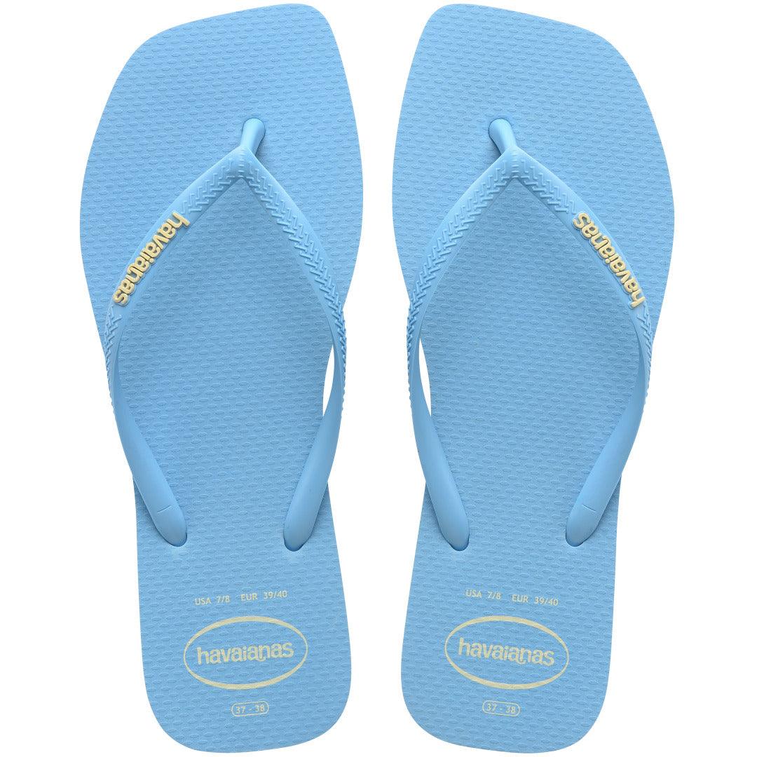 Chinelo Havaianas Slim Square Logo Pop Up