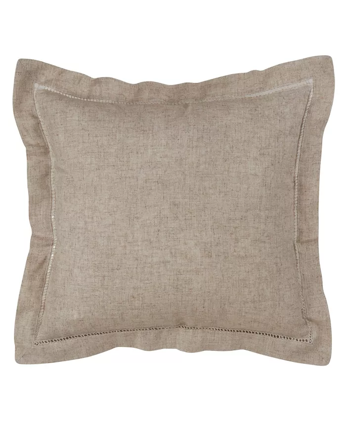 Saro Lifestyle Hemstiched  Decorative Pillow， 18