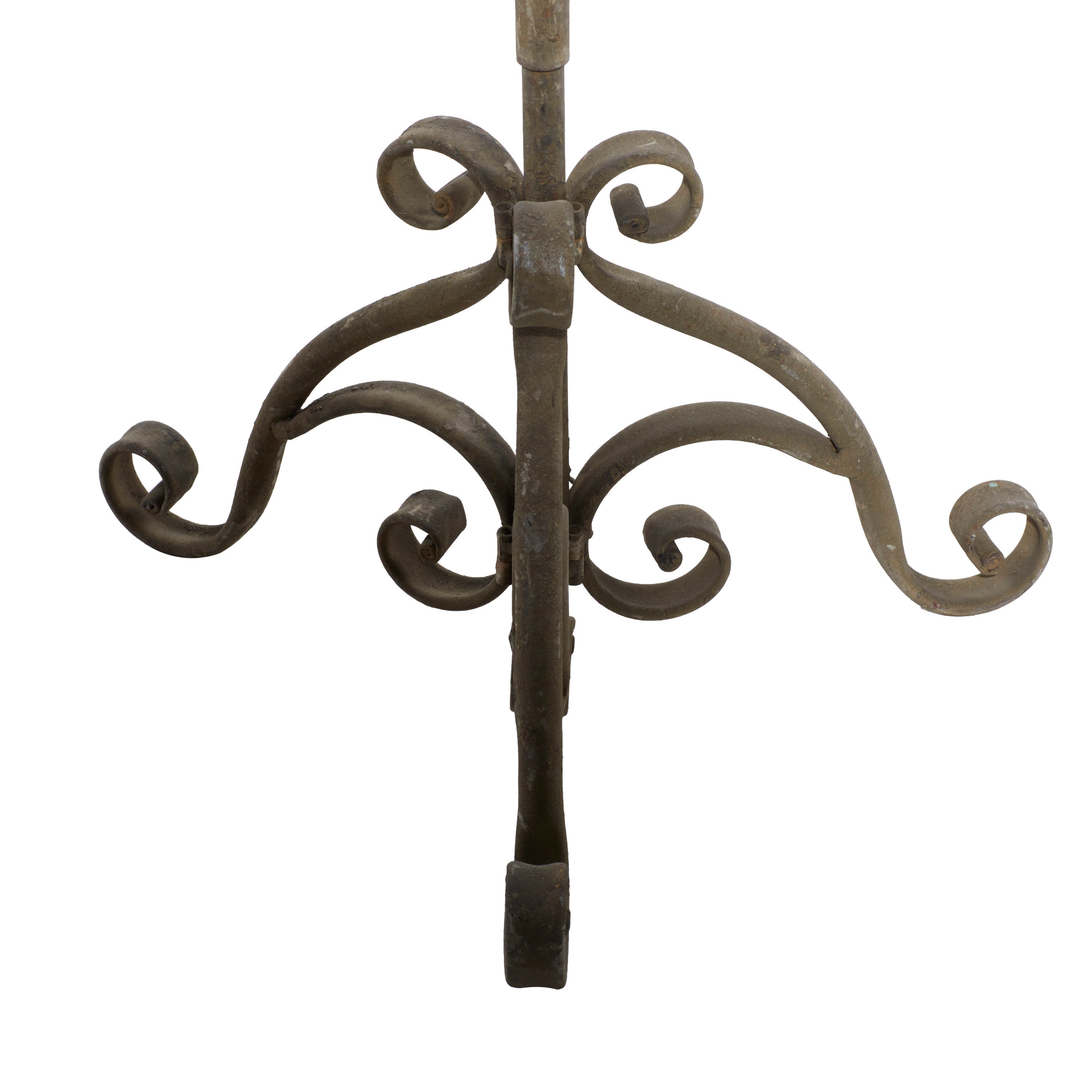 DecMode Brown Metal Tall Standing Candle Lantern