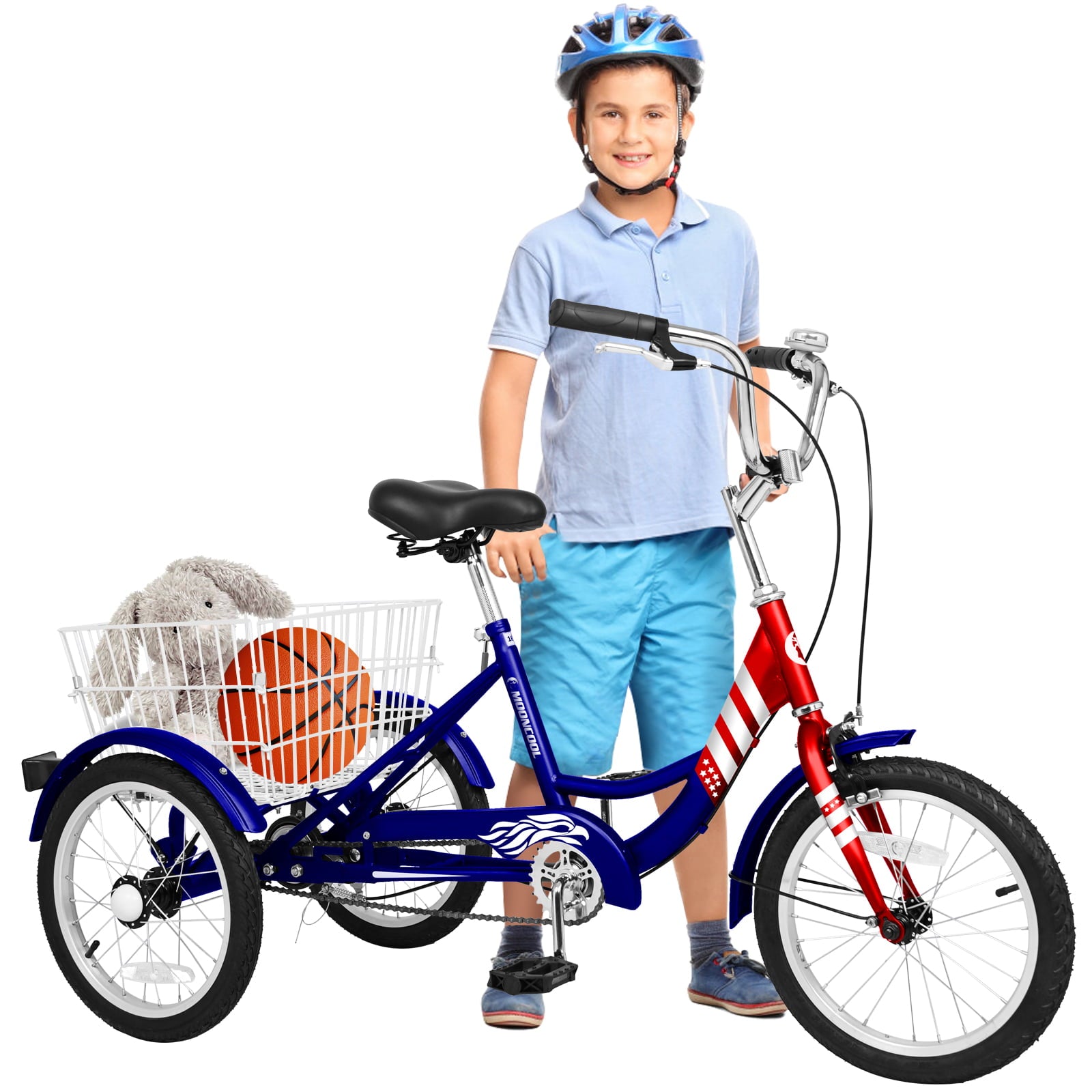 Lilypelle 16 inch Tricycle for Beginner Riders，Kids Tricycle 16