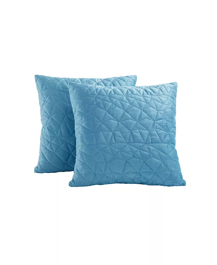 Lush Dandeacutecor Quilted 2 Pack Decorative Pillow， 18