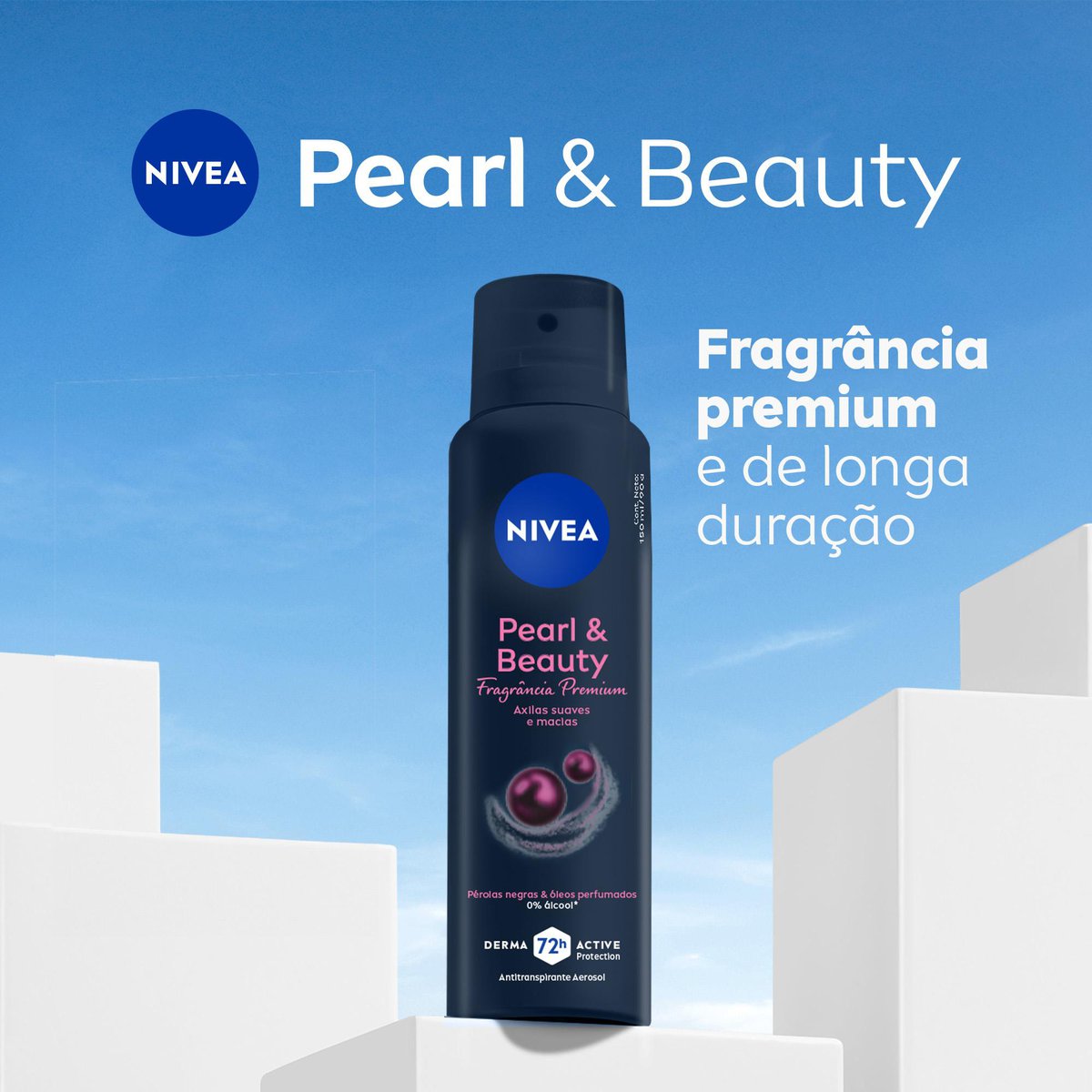 Desodorante Aerossol NIVEA Pearl & Beauty Fragrancia Premium 150ml