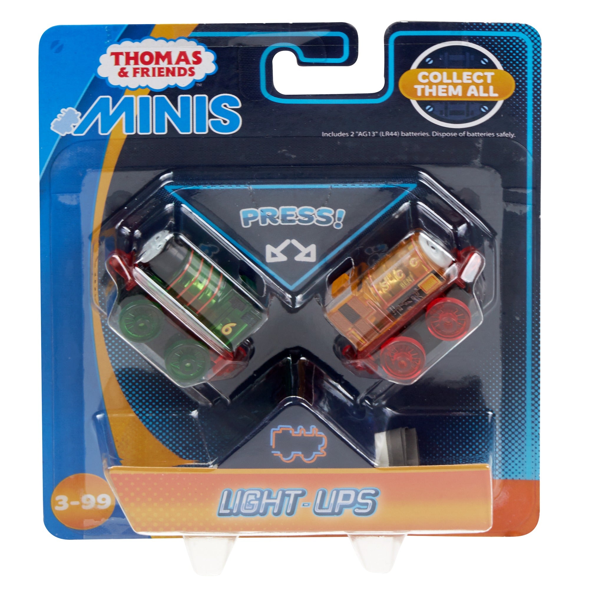 Thomas and Friends MINIS Light-Ups Percy and Ben Model Train Locomotive Engines， 2 Pack