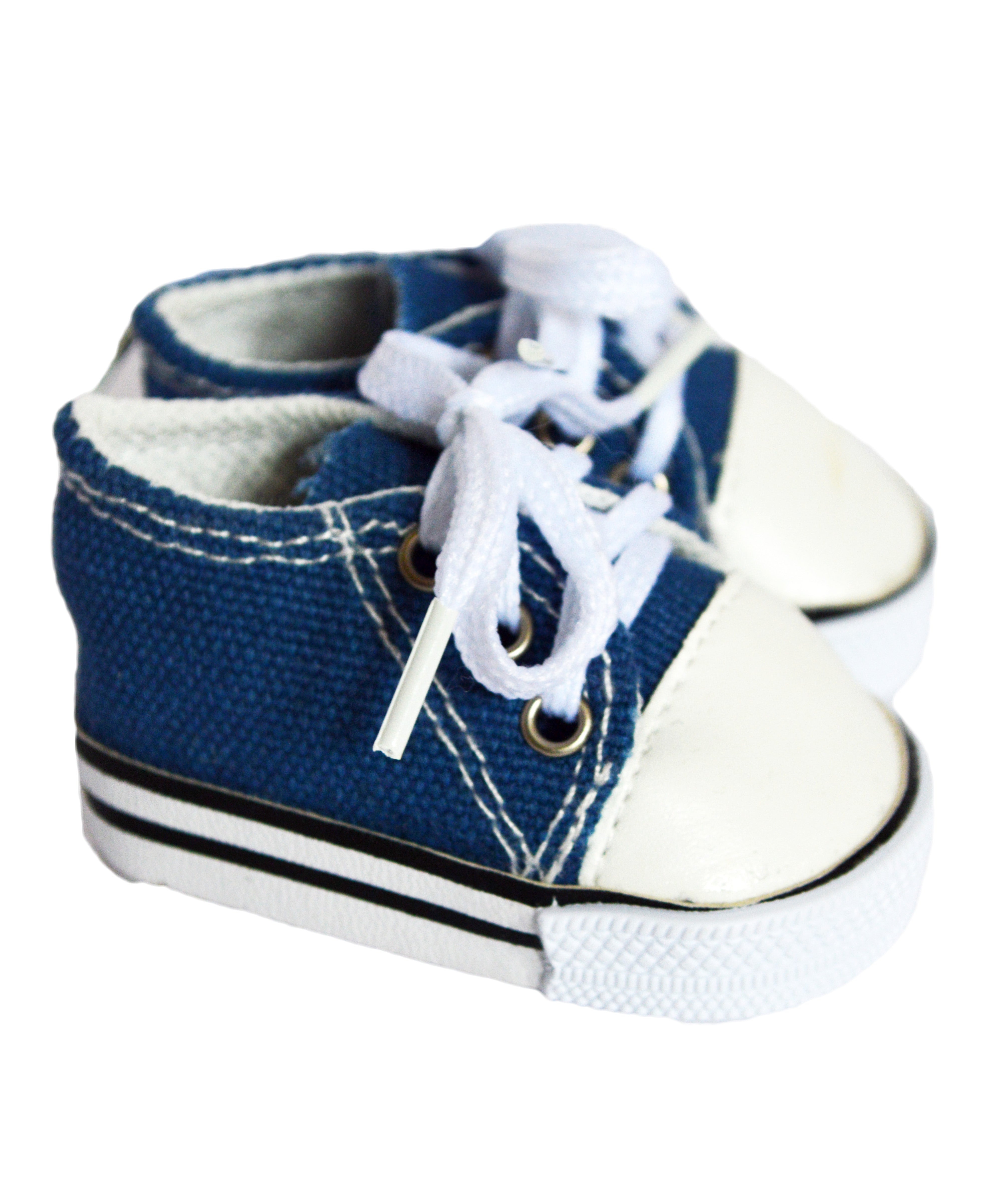 MBD® Black Canvas Tennis Shoes Fits 18 Inch Dolls, 18 Inch Kennedy and Friends Dolls, 15 Inch Baby Dolls- Doll Shoes