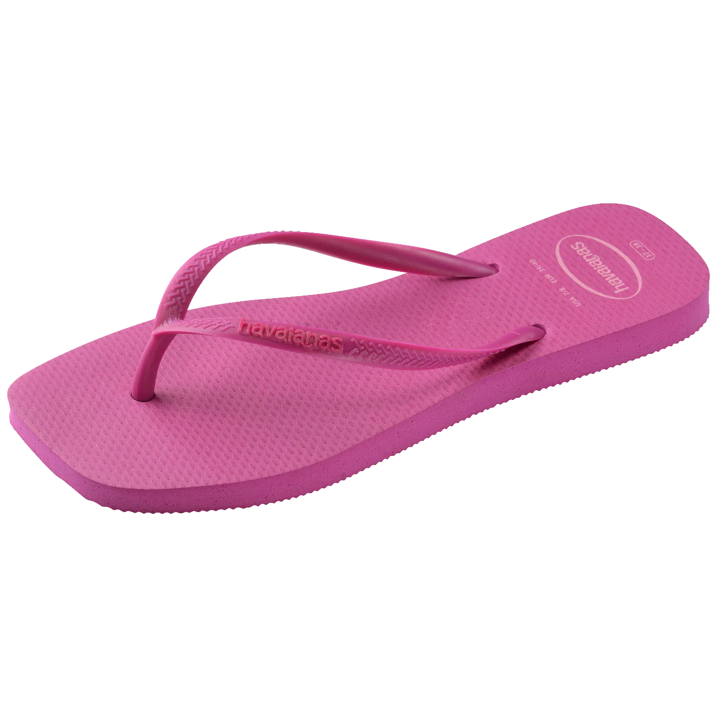 Chinelo Havaianas Slim Square Logo Pop Up