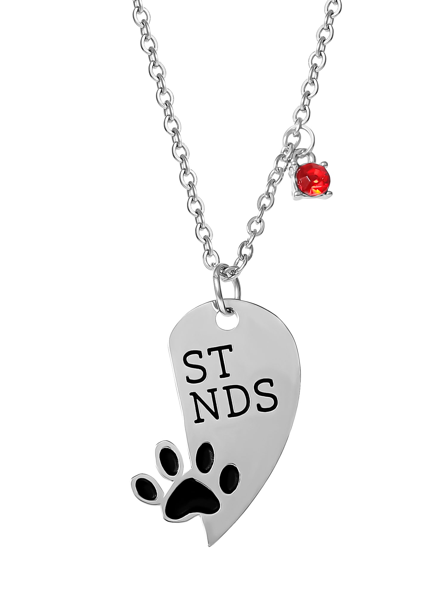 Connections from Hallmark Stainless Steel Dog Best Friends Tag and Necklace Set