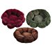 Doskocil Aspen Pet Faux Micro Suede Pet Bed for Cats， Assorted Colors， 6 in. H x 18 in. W x 18 in. L