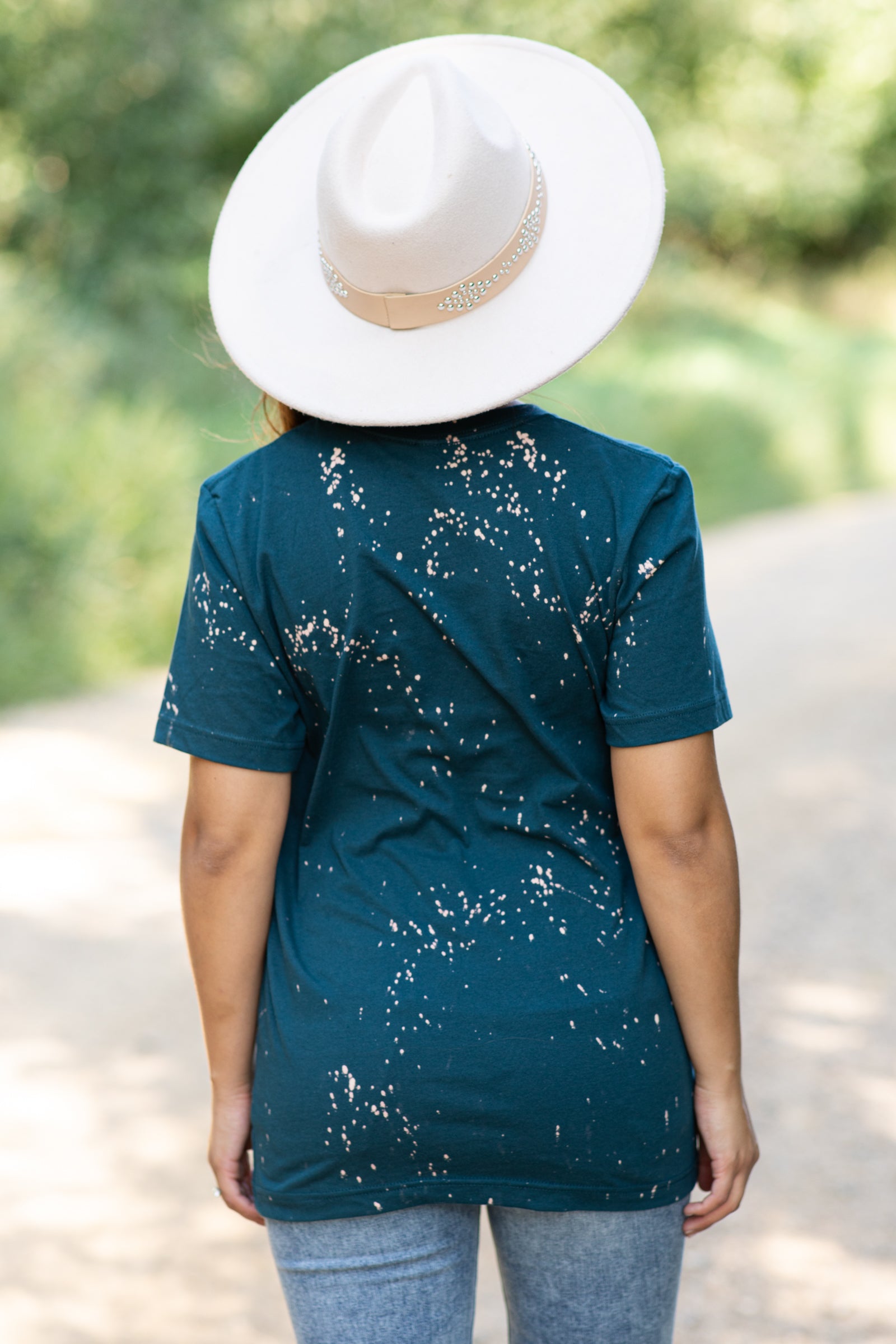 Teal Leaves & Pumpkin Spice Graphic Tee