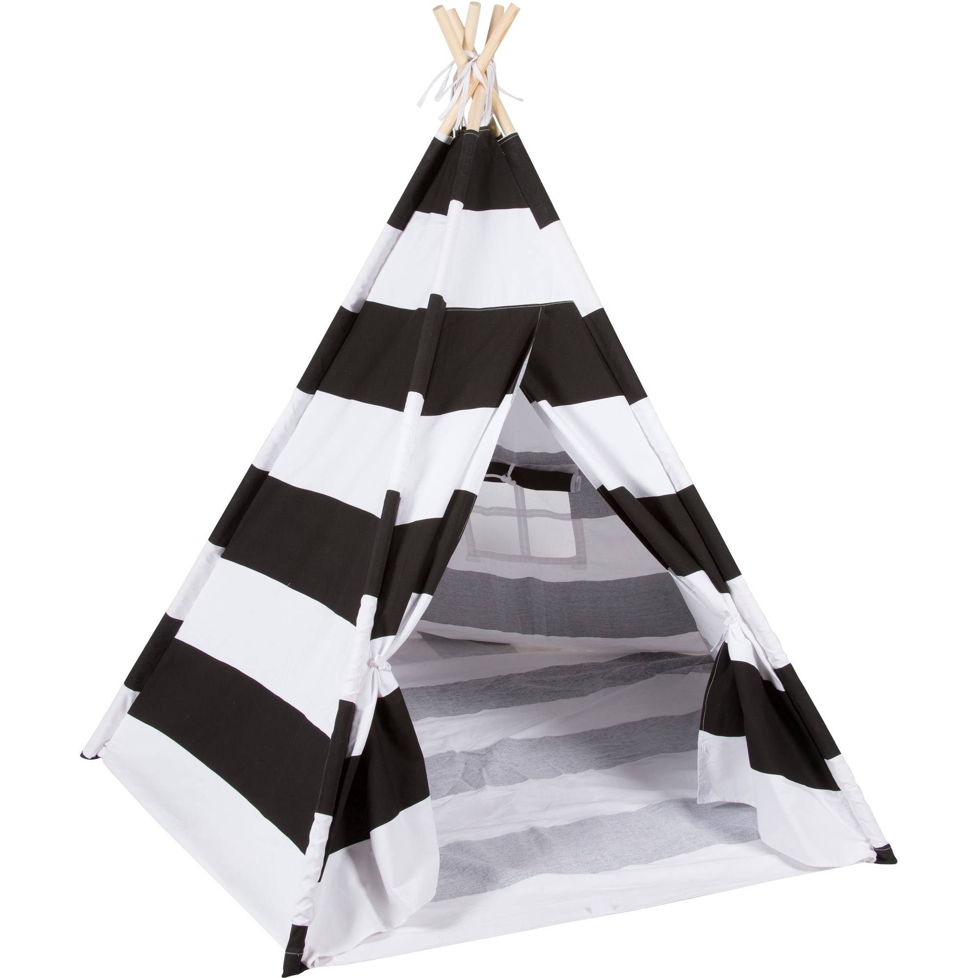 6' Canvas and Pine Wood Teepee With Carry Case