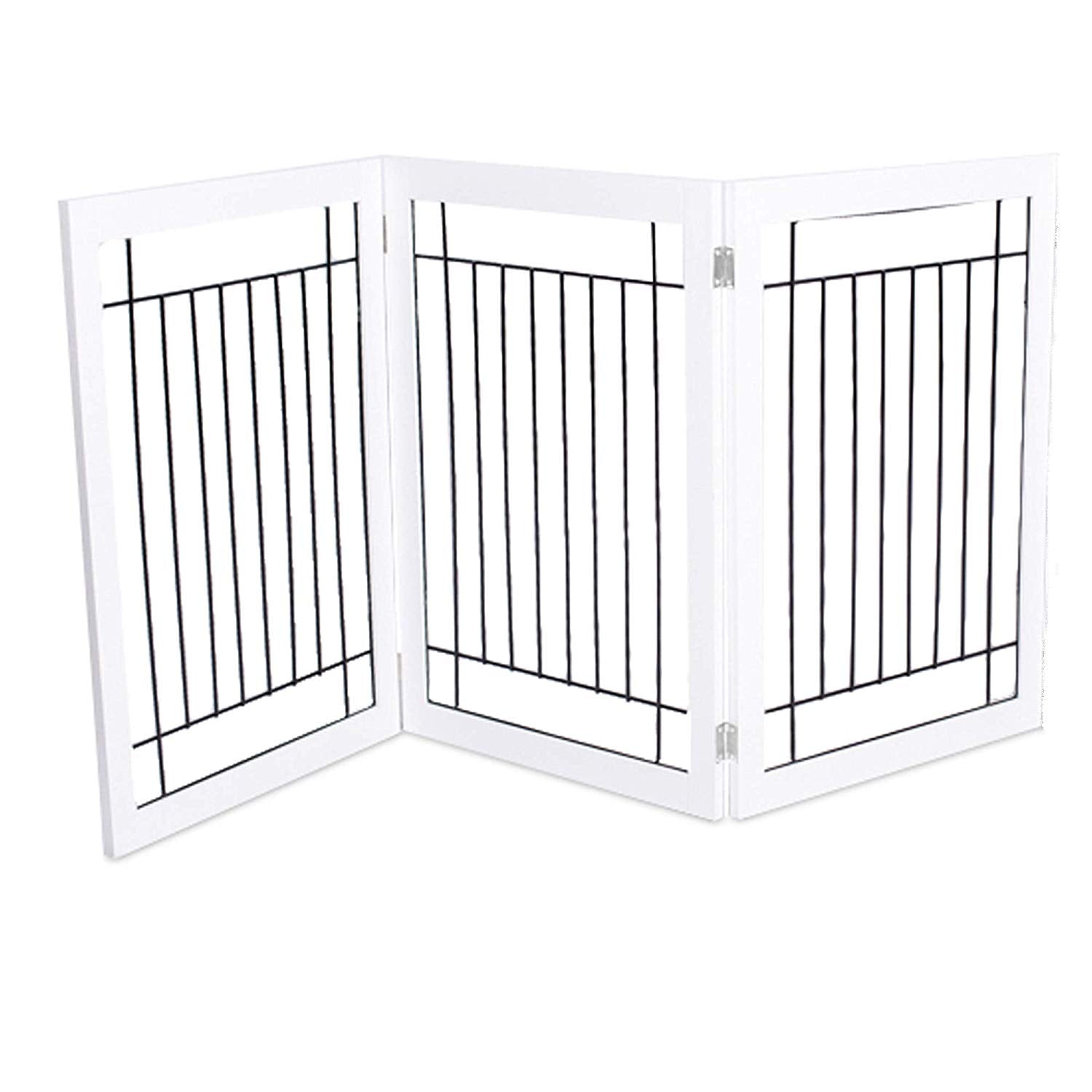 Internet's Best Traditional Wire Dog Gate - 3 Panel - 30