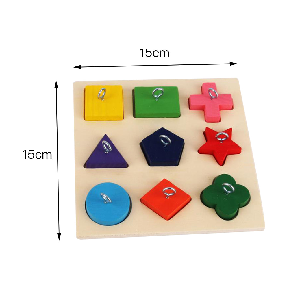 Pet Educational Interactive Toys Parrot Intelligence Training Colorful Wooden Block Birds Puzzle Supplies DIY Toy Accessories