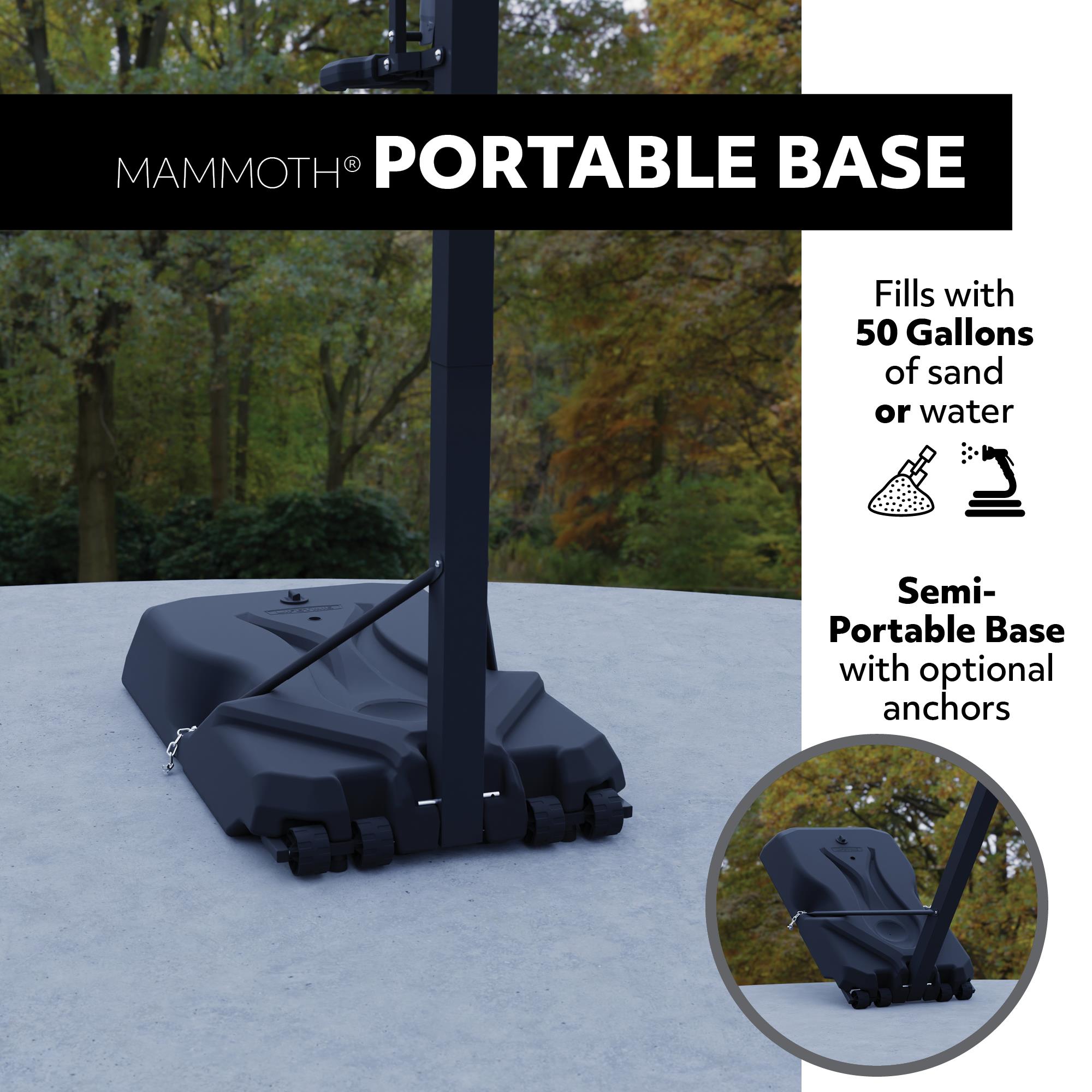 Lifetime Adjustable Portable Basketball Hoop (54-Inch Tempered Glass) - 90734