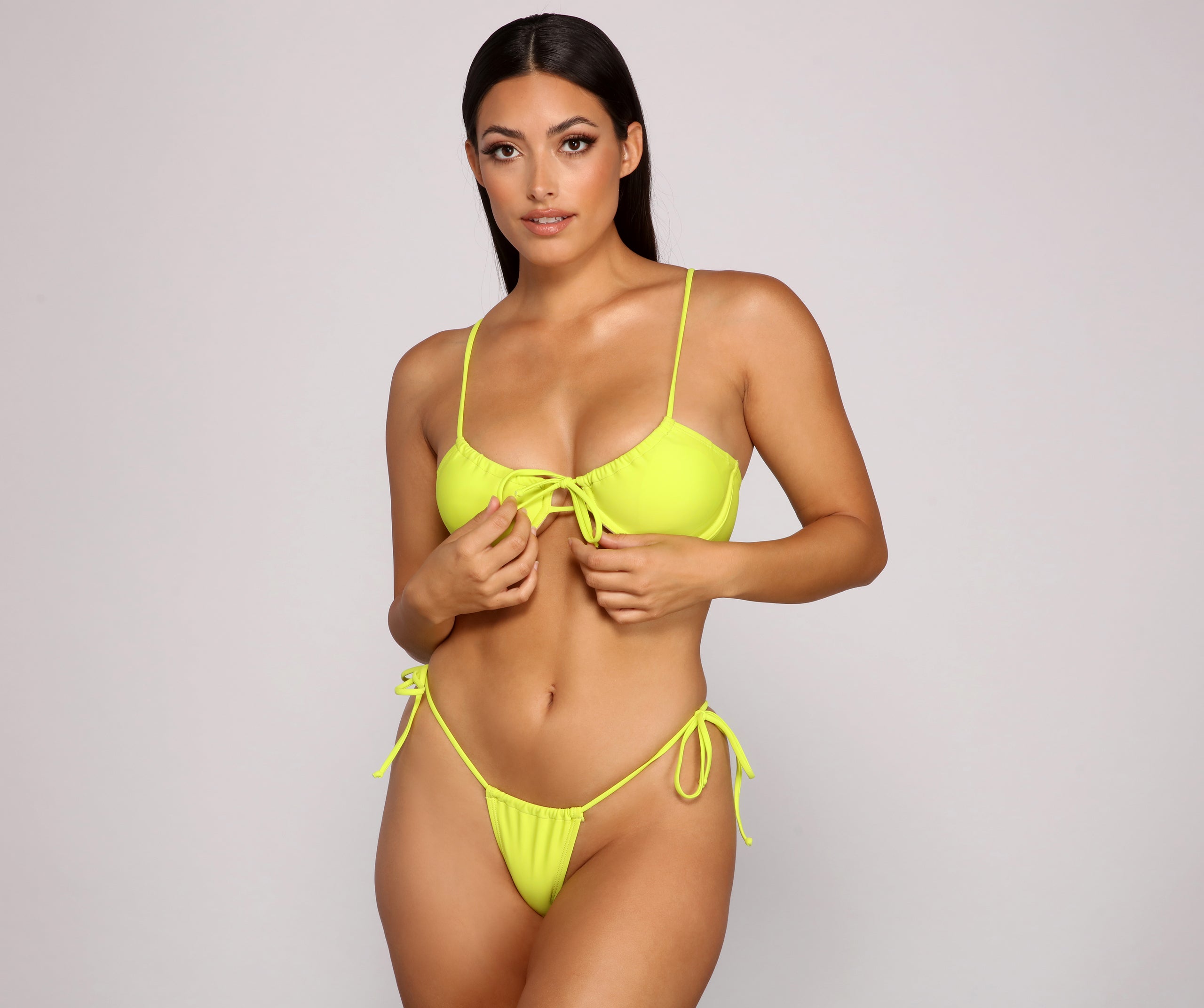 The Minimal High Rise Bikini Bottoms