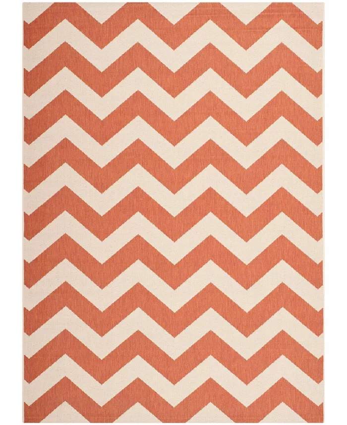 Safavieh Courtyard Terracotta and Beige 6'7