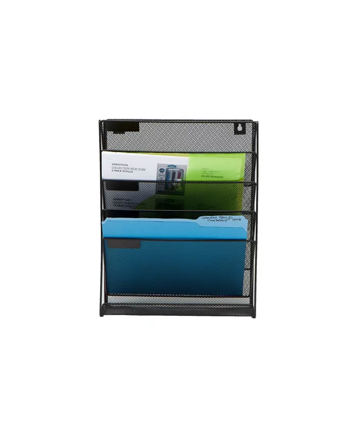 Mind Reader Newspaper and Magazine Rack for Bathroom， Office， Entryway Metal Mesh