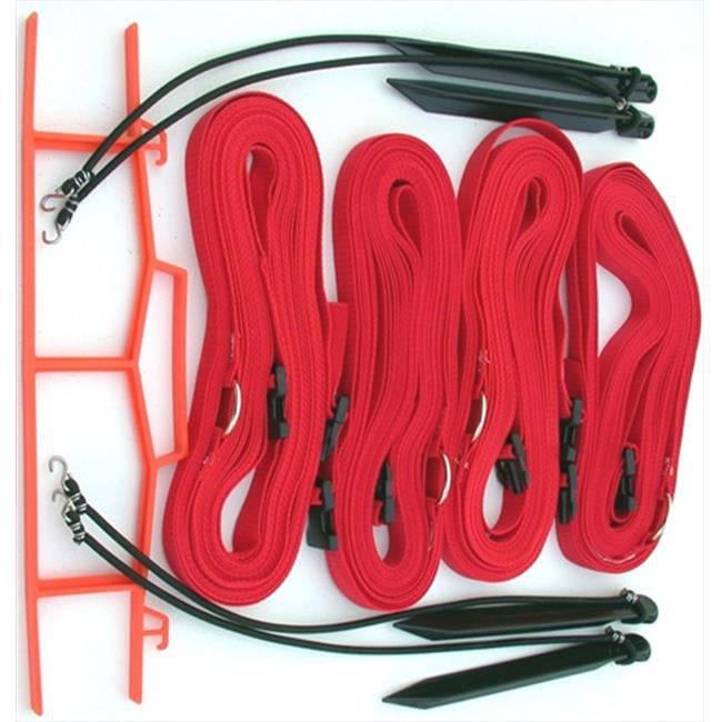 Home Court M817ARS 8 Meter Red 1-inch Adjustable Web Courtlines