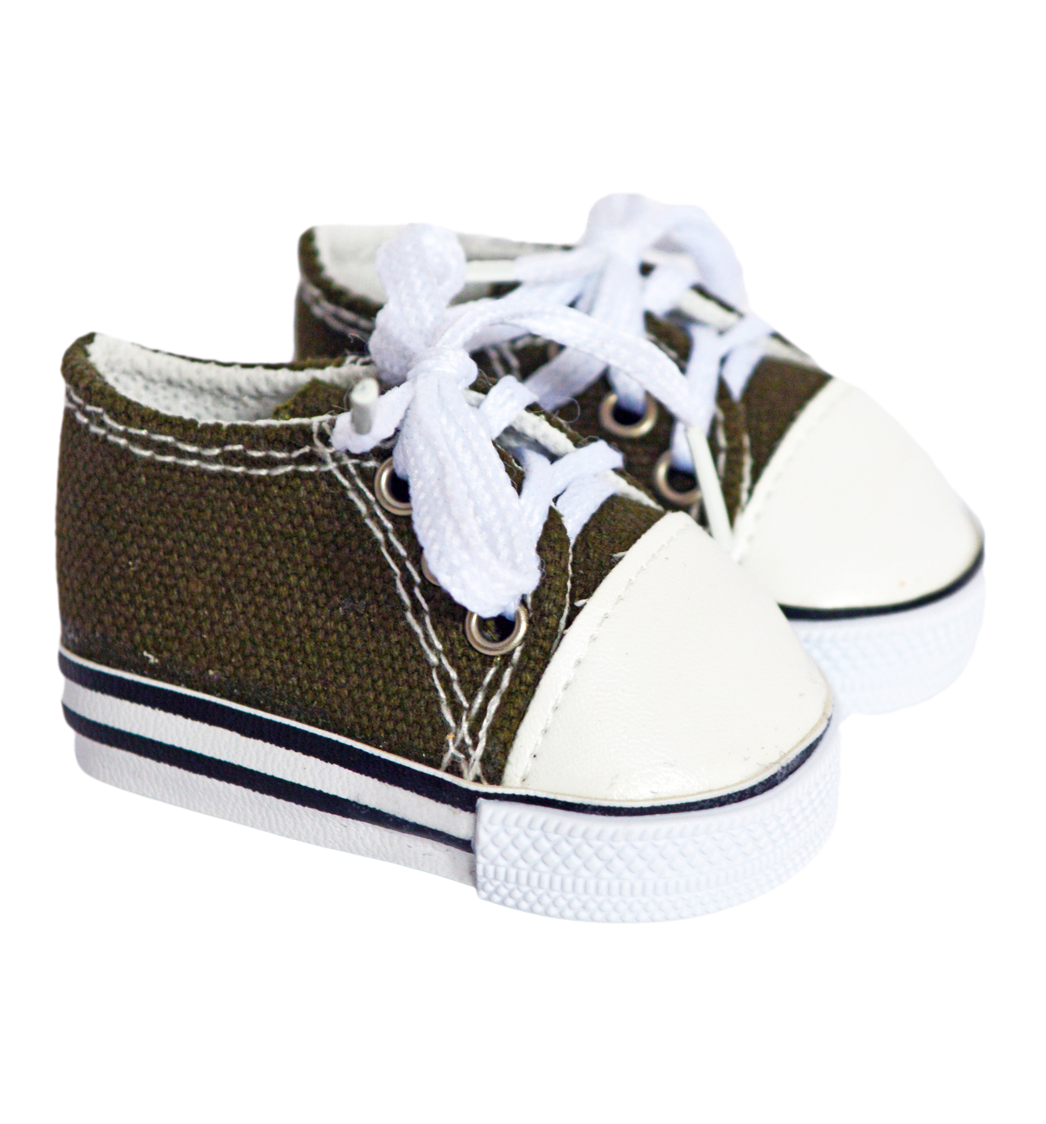 MBD® Black Canvas Tennis Shoes Fits 18 Inch Dolls, 18 Inch Kennedy and Friends Dolls, 15 Inch Baby Dolls- Doll Shoes
