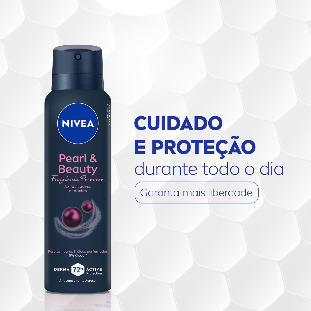 Desodorante Aerossol NIVEA Pearl & Beauty Fragrancia Premium 150ml