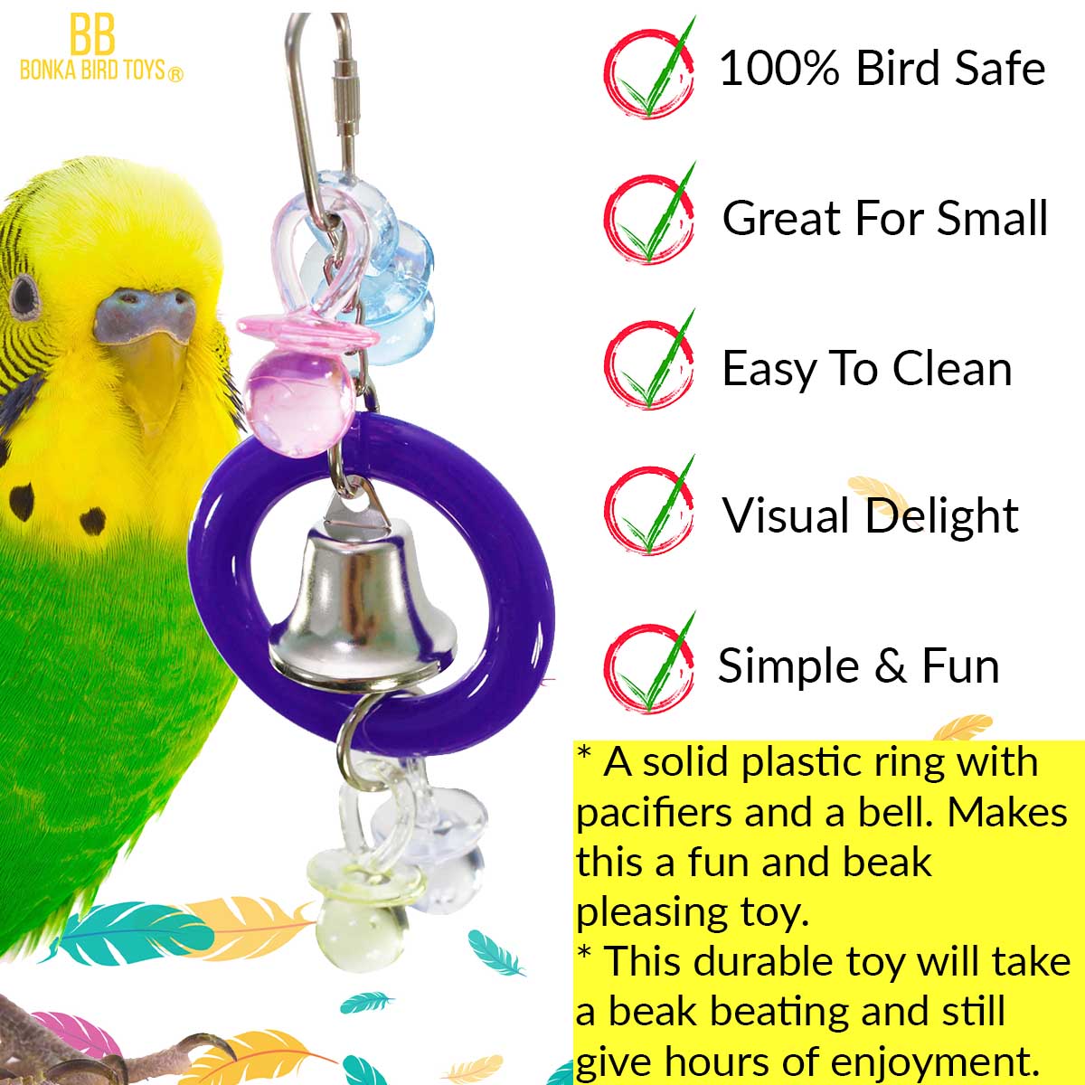Bonka Bird Toys 1907 Ding-a-ling Bird Toy.