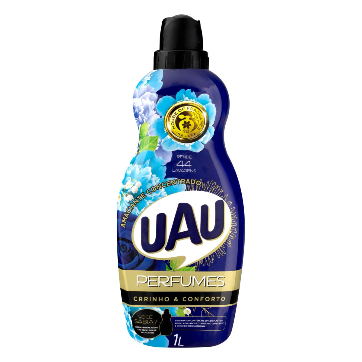 Amaciante de Roupa Concentrado Carinho & Conforto Uau Perfumes 1L