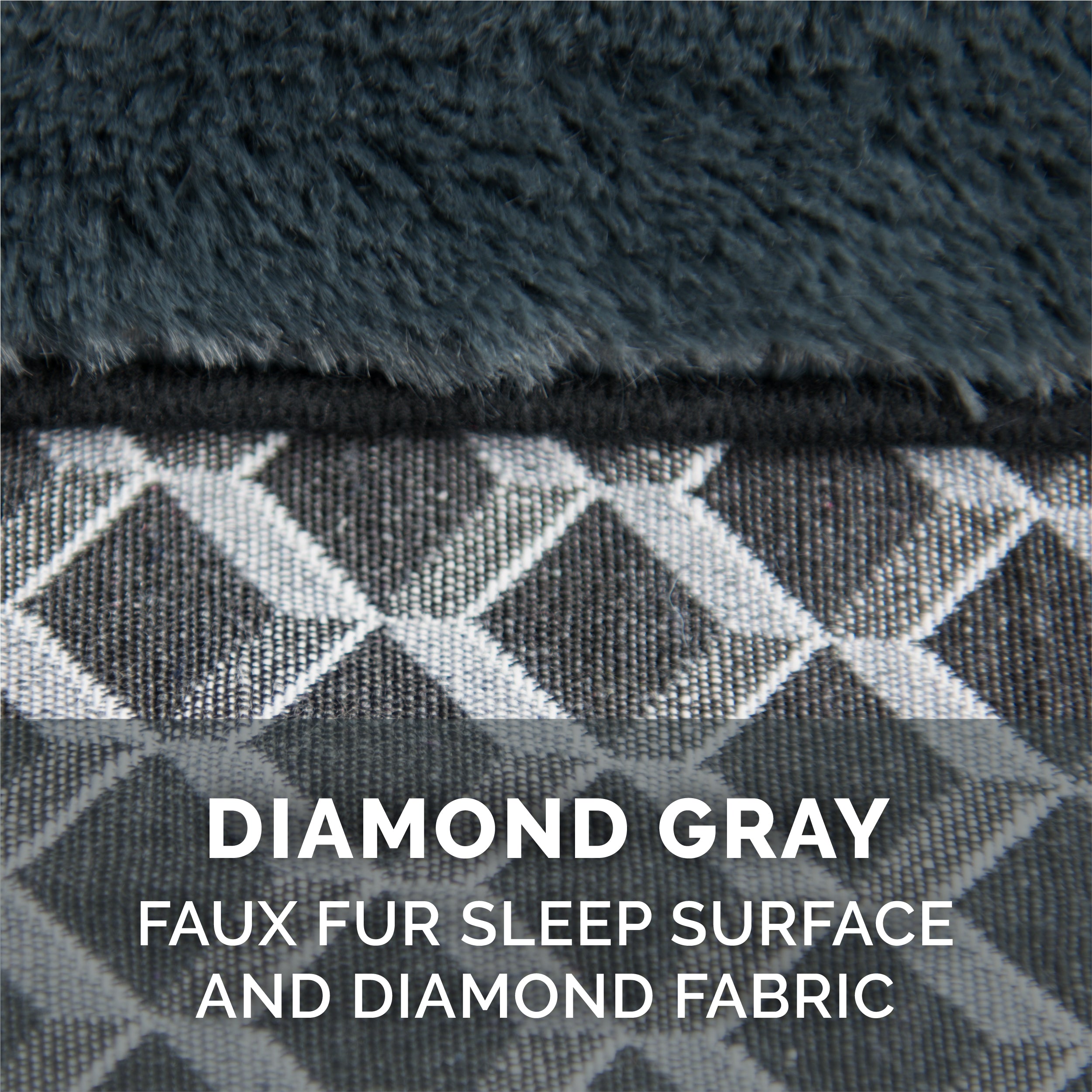 FurHaven Pet Products | Cooling Gel Memory Foam Orthopedic Plush and Decor Comfy Couch Pet Bed for Dogs and Cats， Diamond Gray， Jumbo