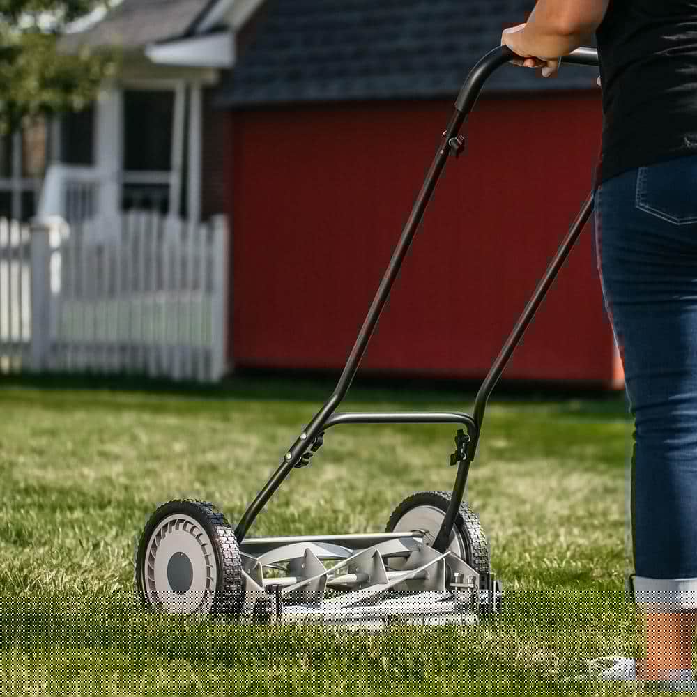 American Lawn Mower Company 18 in 5Blade Manual Walk Behind Reel Lawn Mower