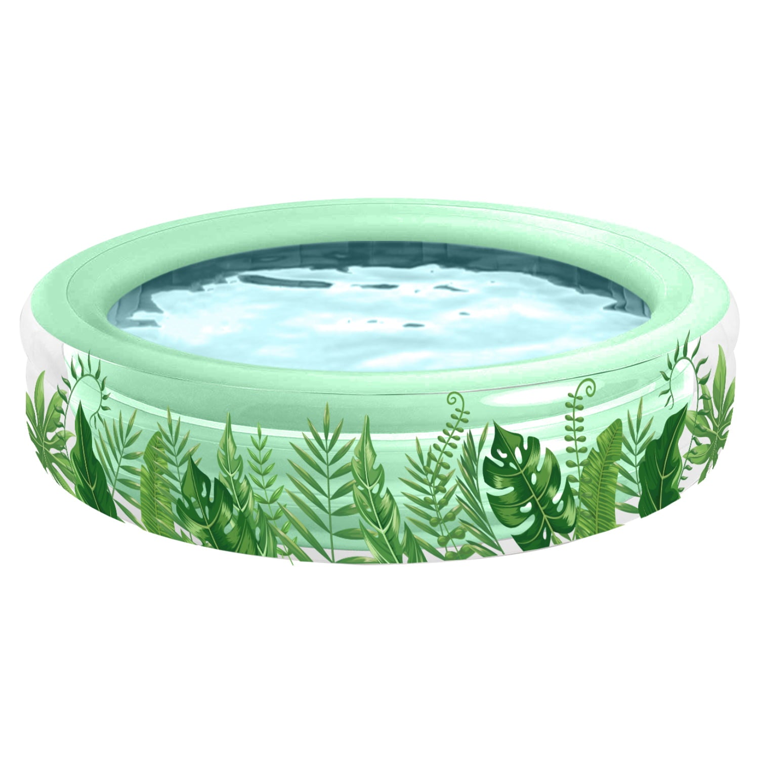 Water Stars Tropical 6ft Inflatable Children's Pool - 6ft W x 6ft D x 2.5ft H - Perfect for any backyard and for the Coolest Kids!