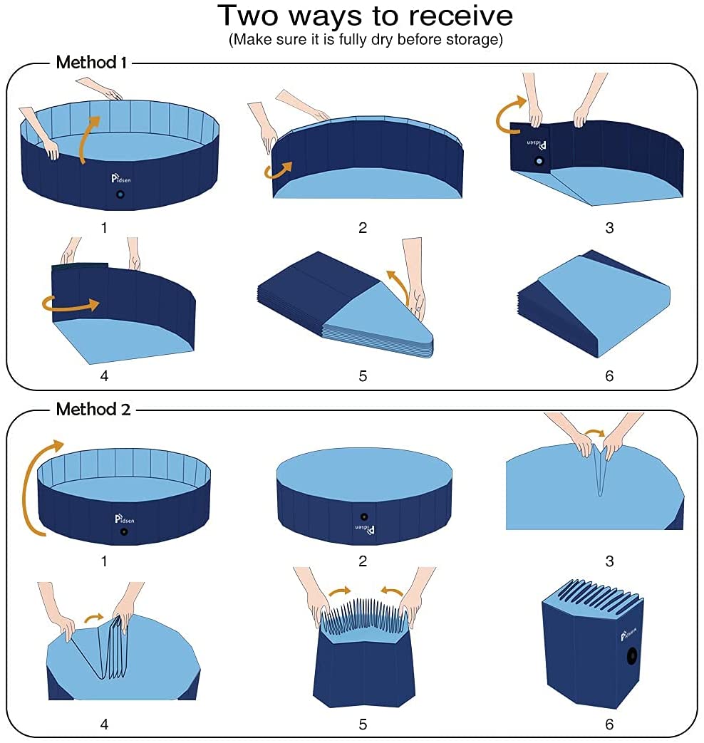 Intera Foldable Pet Swimming Pool Portable Dog Pool Kids Pets Dogs Cats Outdoor Bathing Tub Bathtub Water Pond Pool and Kiddie Pools