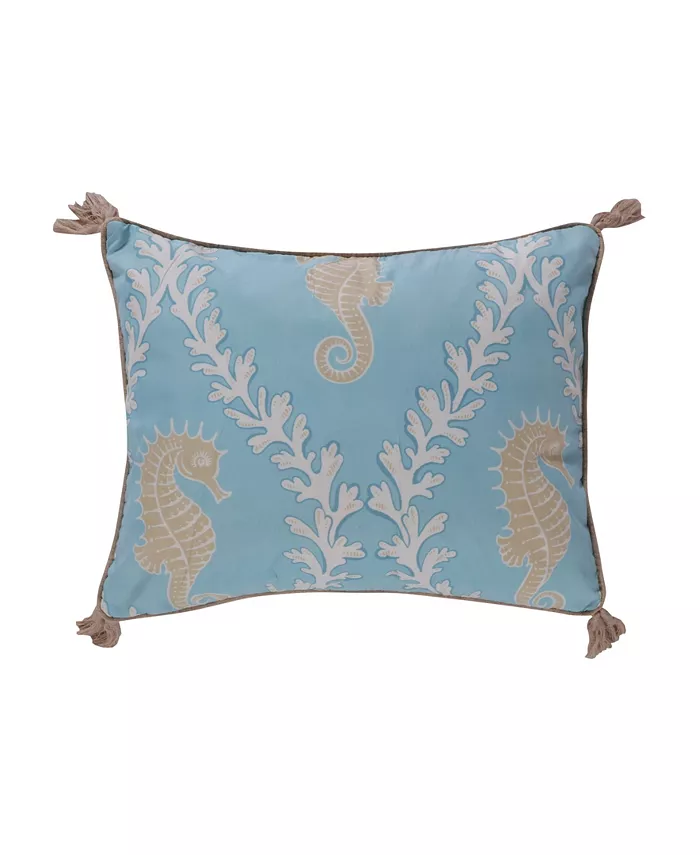 Levtex Kailua Quilted Tassel Decorative Pillow， 14