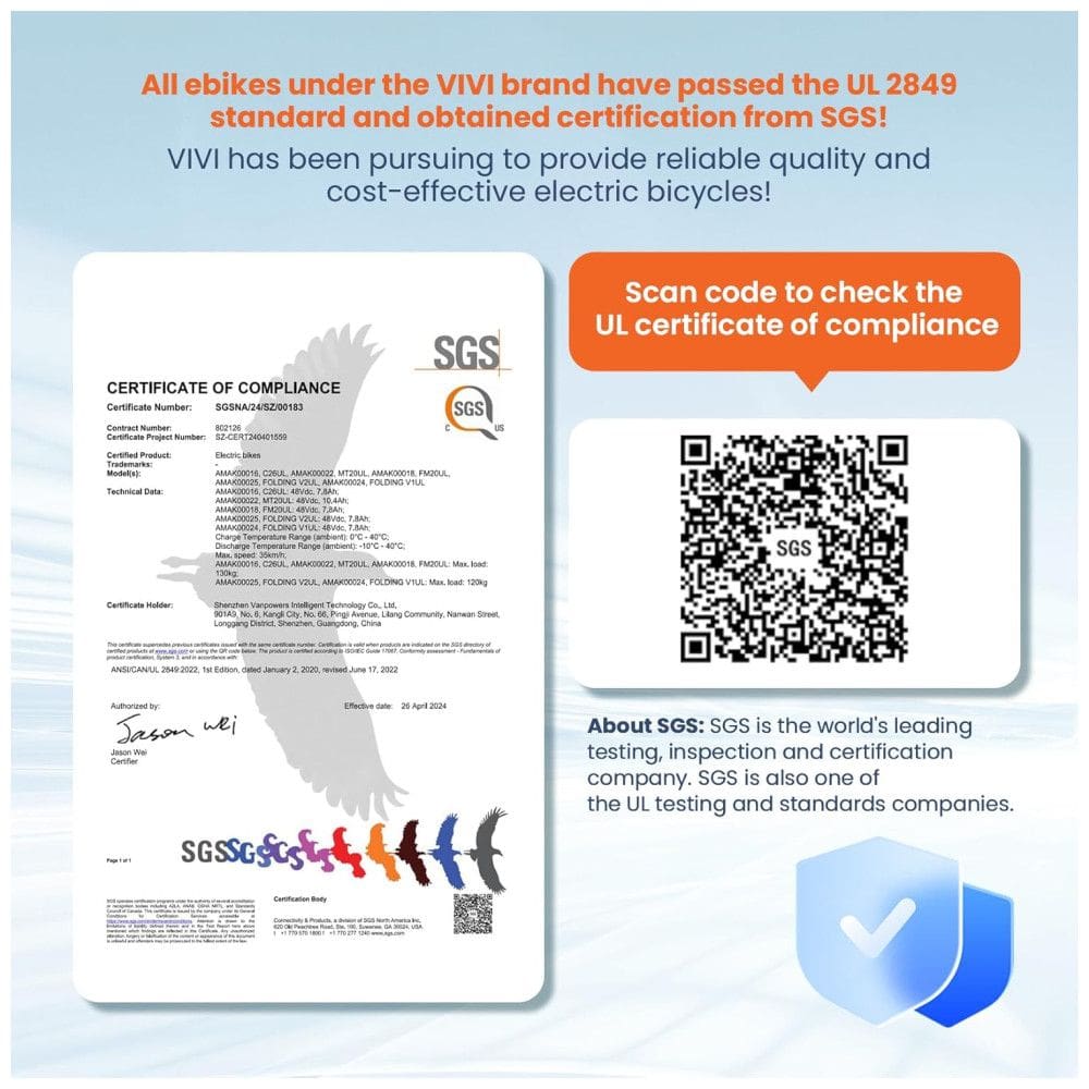 Bicicleta Elétrica Vivi, Modelo Cruiser, 26 Polegadas, 1000W de Pico, Velocidade de até 35km/h, Bateria Removível de 48V