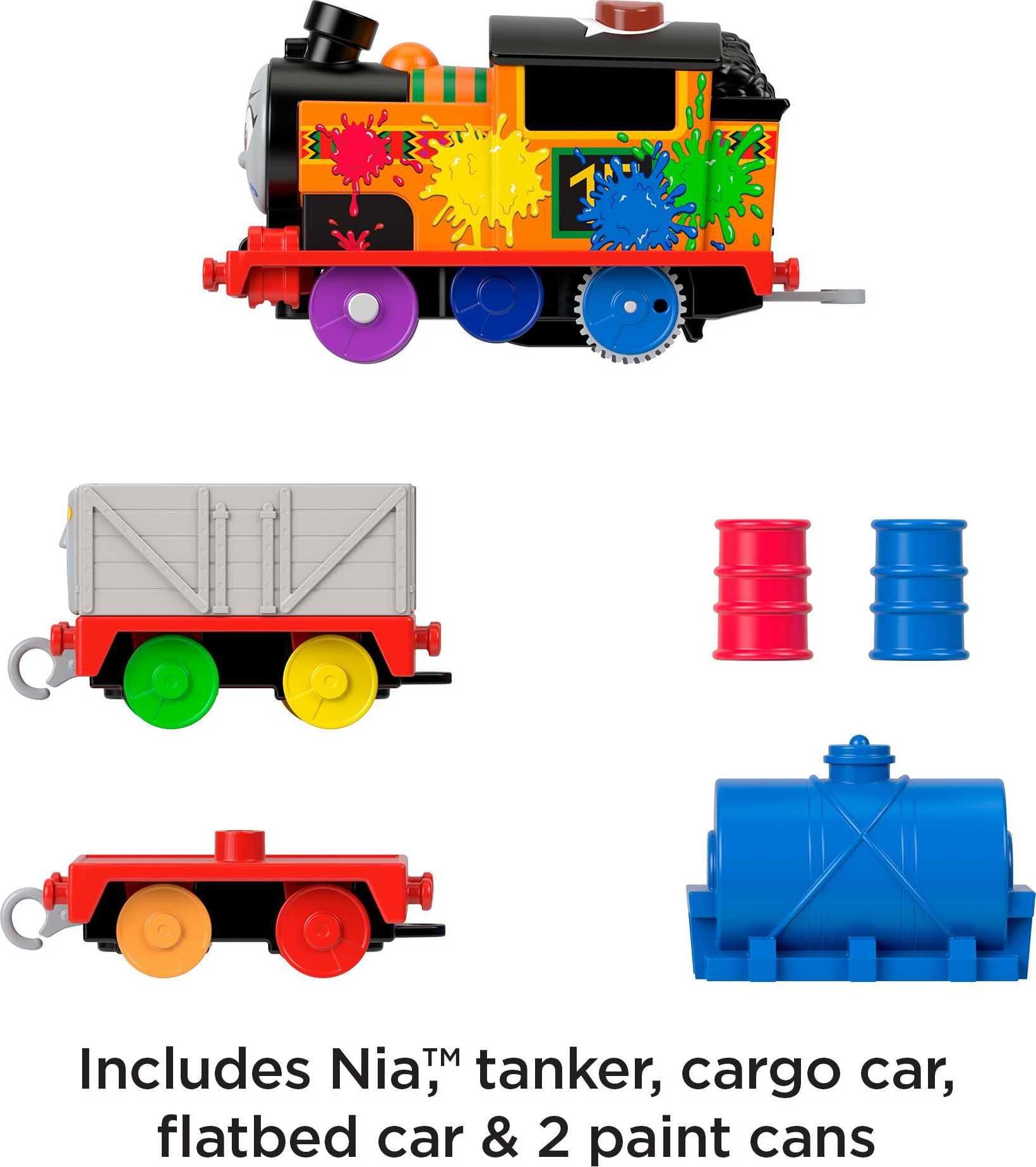 Thomas and Friends Motorized Talking Nia Train with Wobbly Cargo