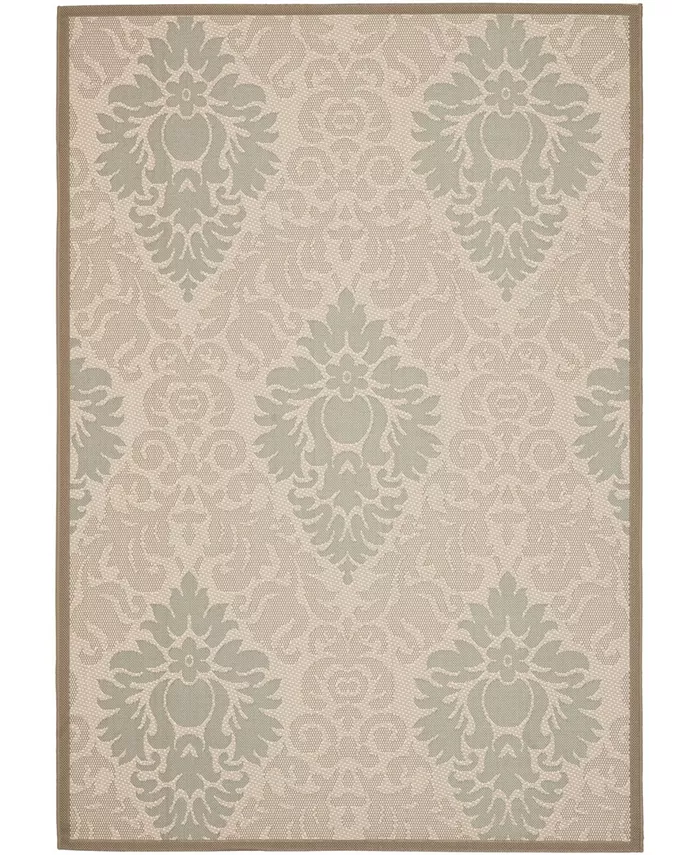 Safavieh Courtyard Beige and Dark Beige 6'7