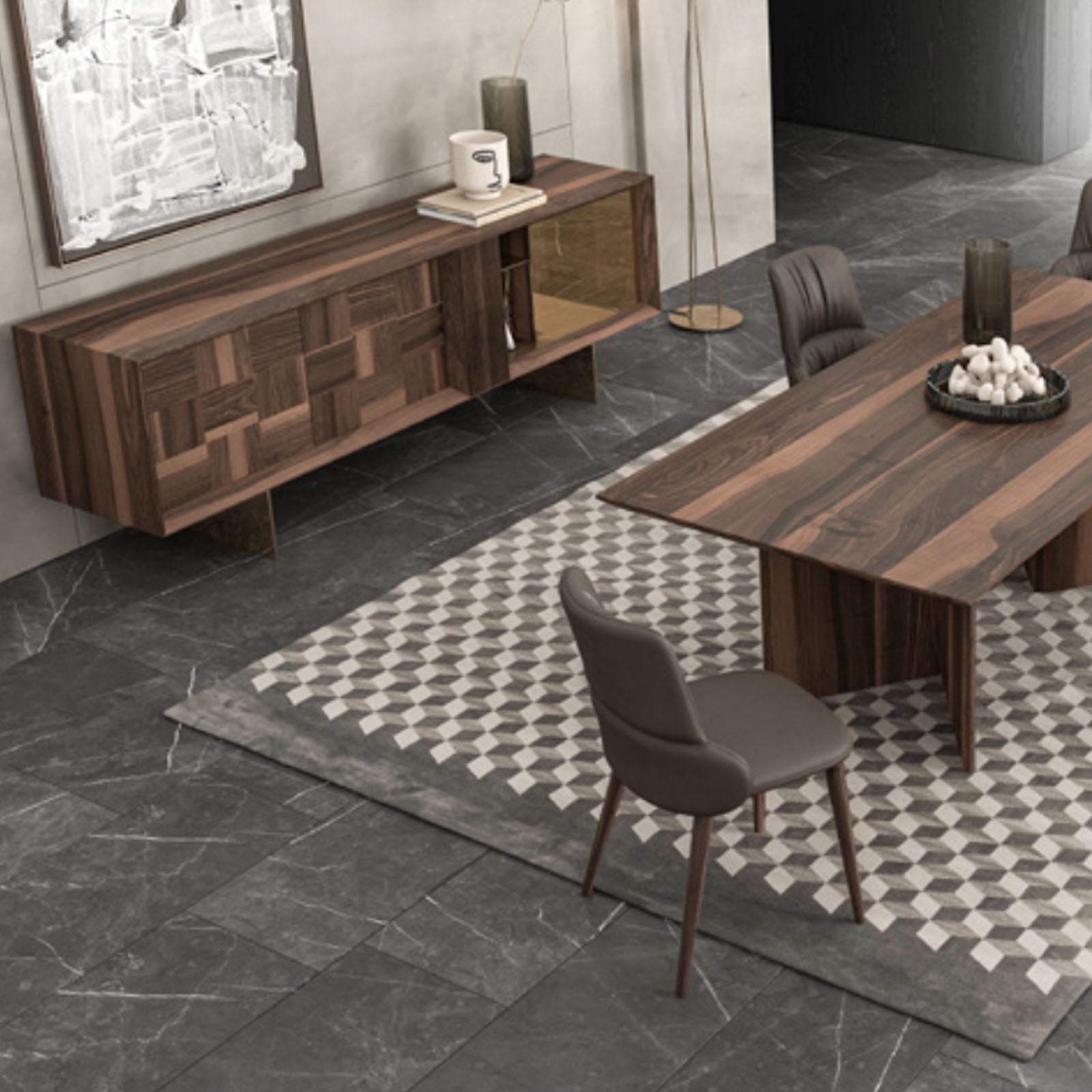 Heritage Side Board + Mirror  Herit008-Sideboard