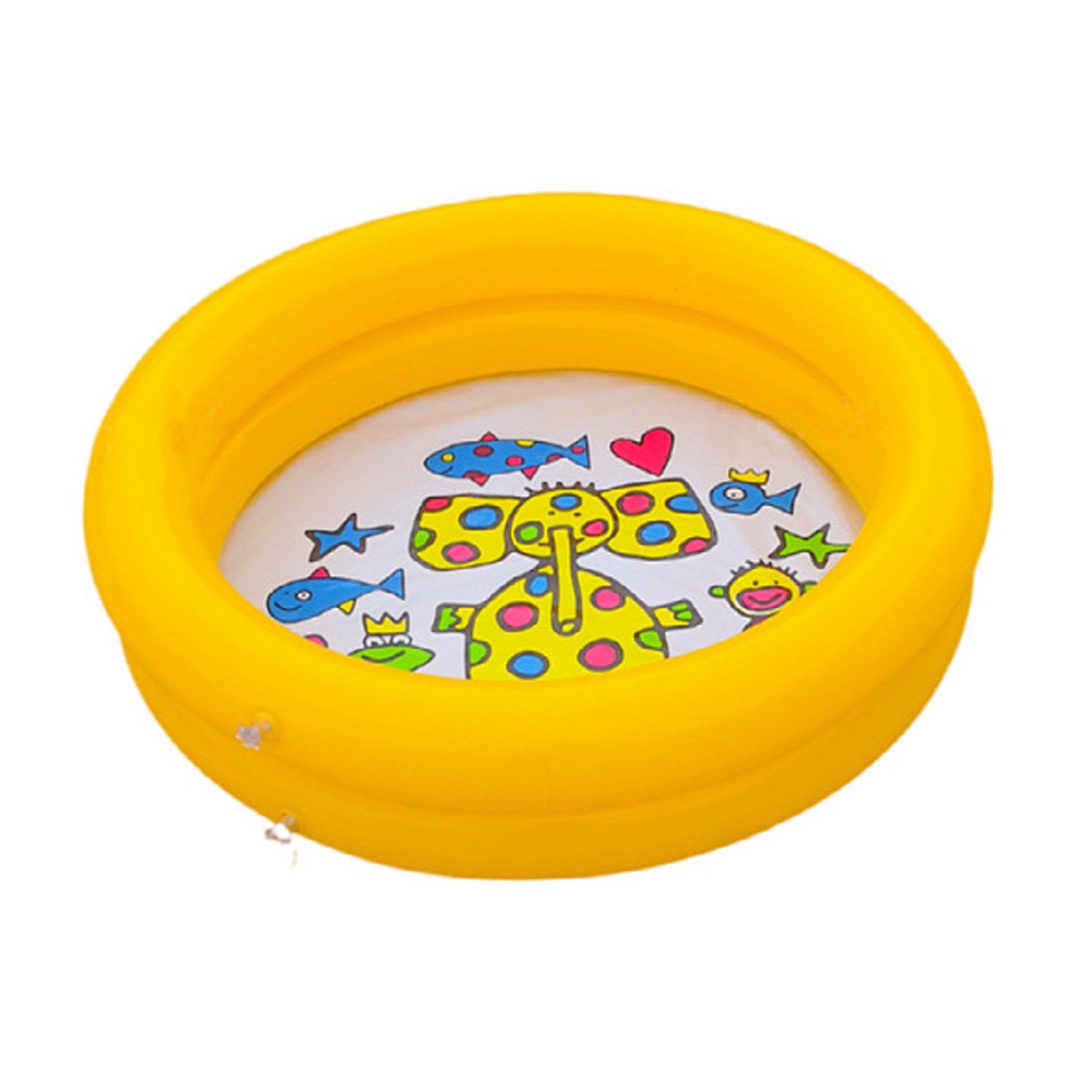 Swimming Pool 65*65cm 2 Ring Round Ocean World Design Animal Printed Bottom For Baby PVC Inflatable