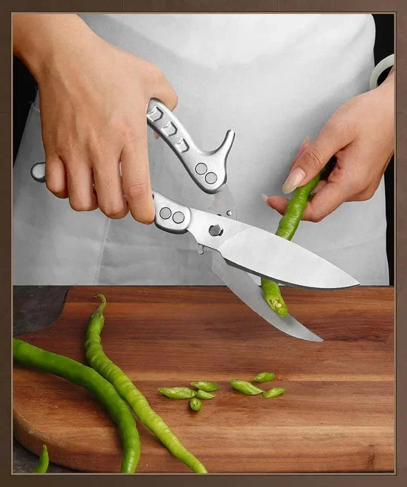 Tesoura Shark MultiCorte Cutelaria de Alto Padrão™ / Imponência, Precisão e Facilidade na Cozinha!