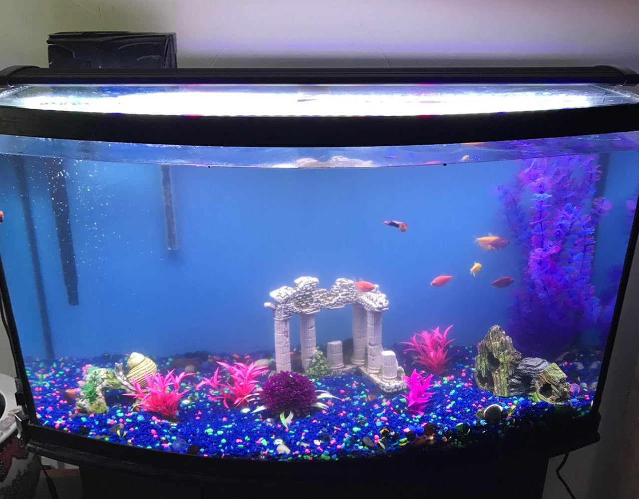 AquaBasik Full Spectrum LED Aquarium Fish Tank Lighting 30-41in 129