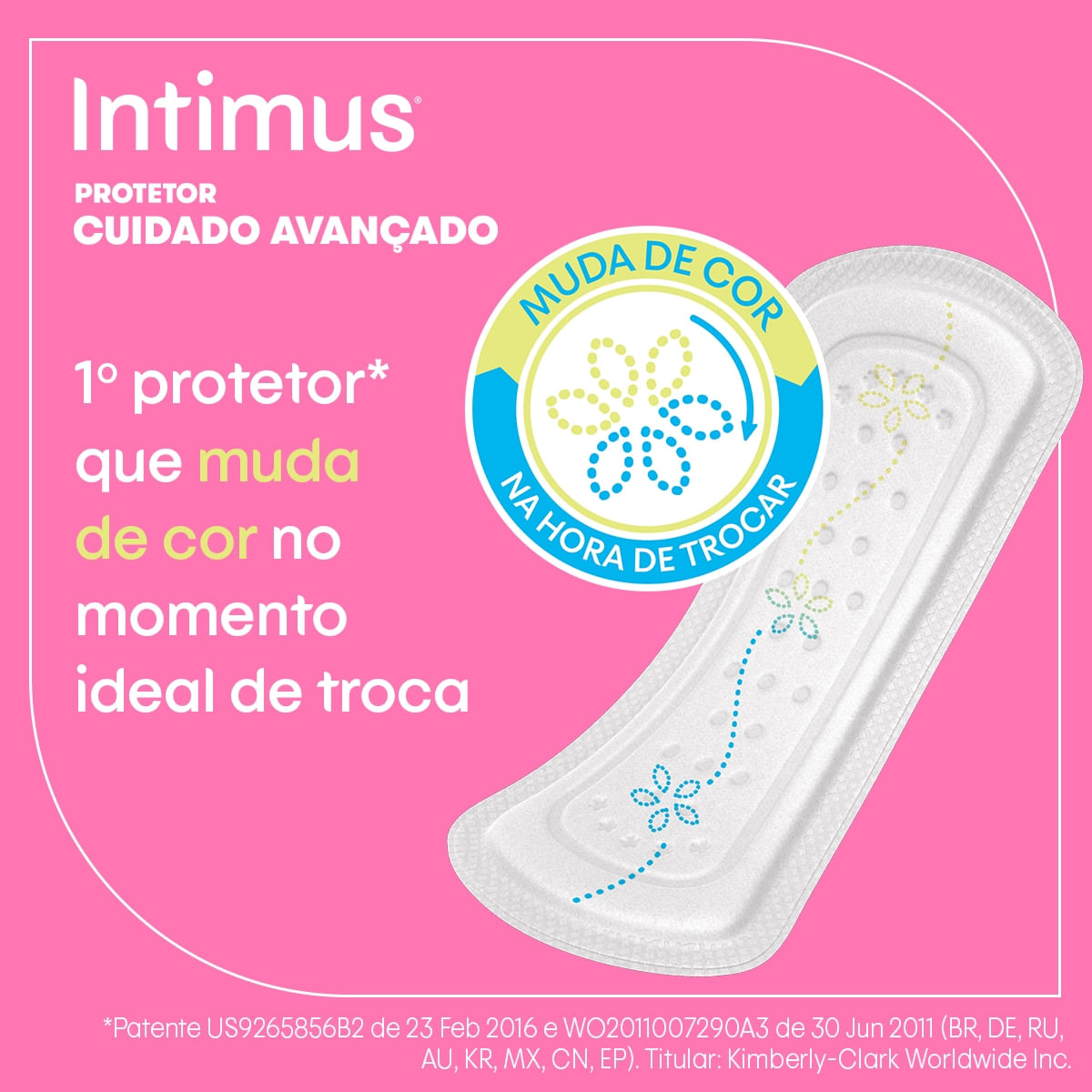 Protetor Diario Intimus com indicador de troca 80 Unidades