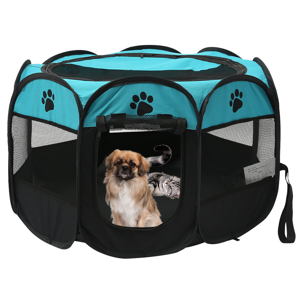 Harupink Foldable Pet playpen Carrying Case Exercise Pen Larges Dogs Small Puppies/Cats Tent