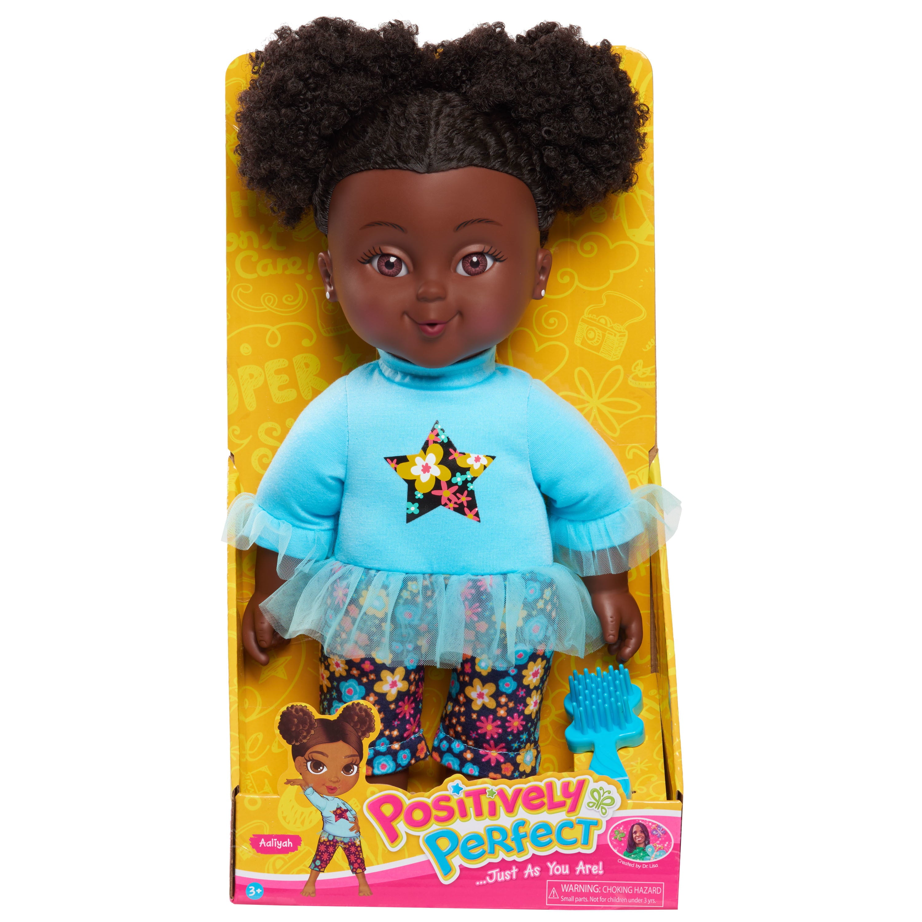 Positively Perfect 14.5 inch Soft Body Toddler, Aaliyah, Multi-Cultural and Ethnic Dolls