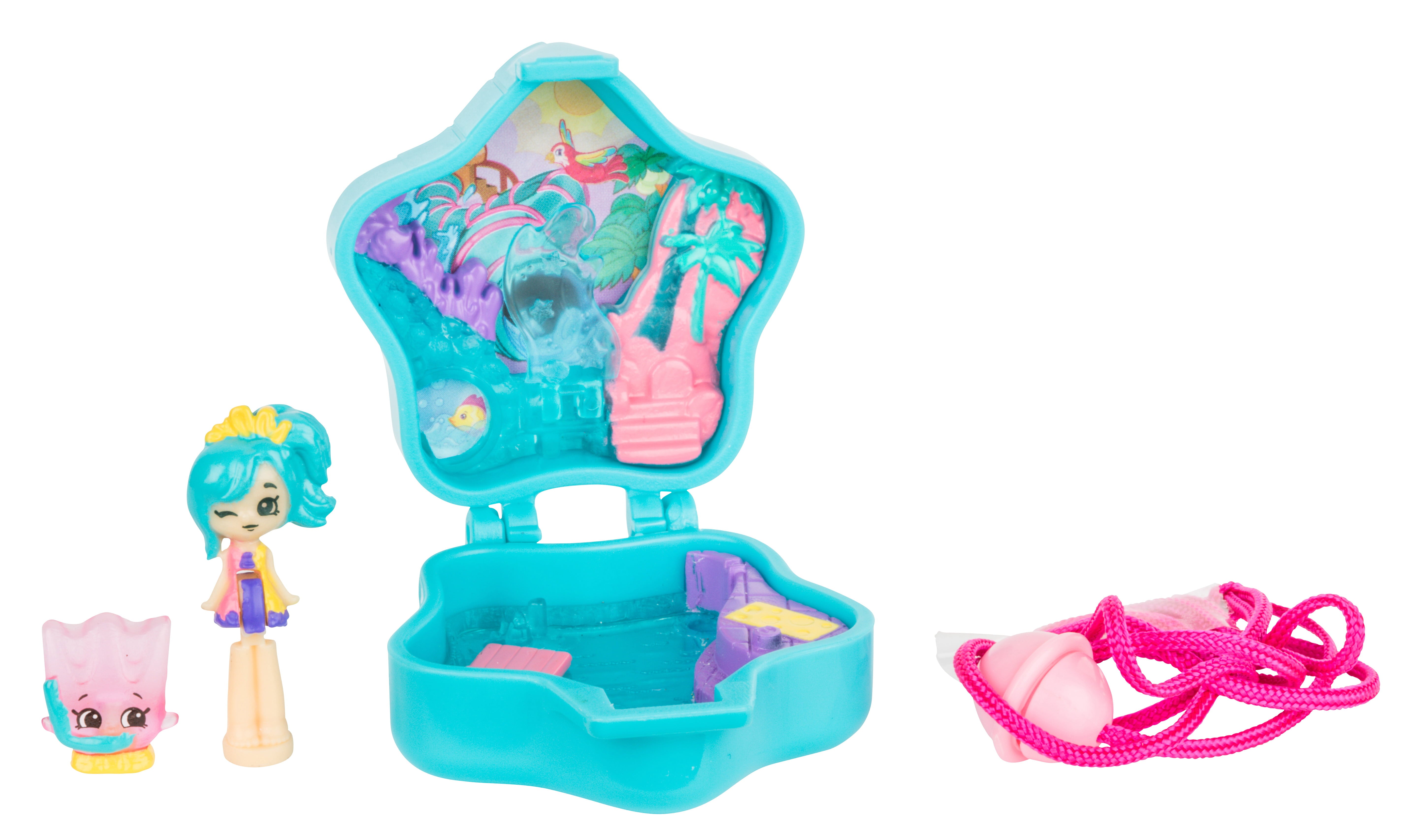 Shopkins Lil Secrets Secret Locket Rock Pool Swim School, 2 Pack