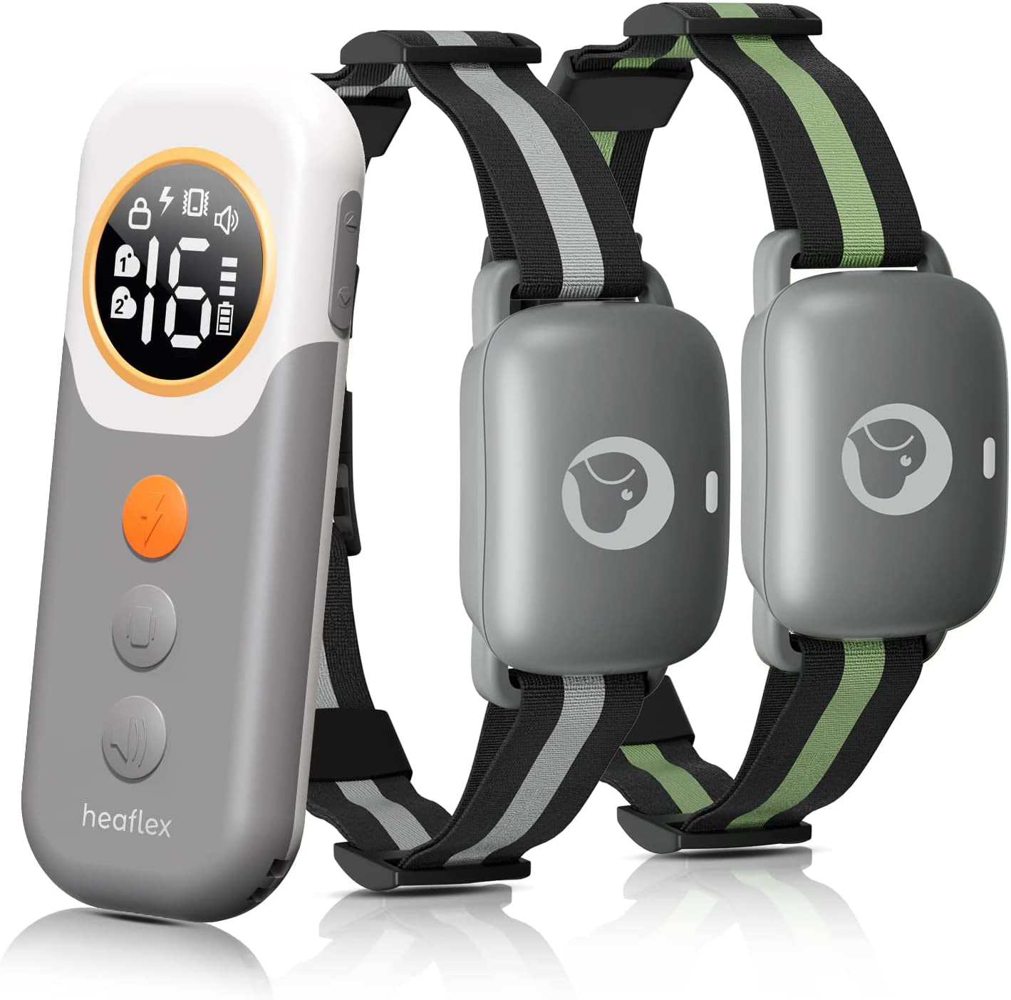 Heaflex Remote Electric Dog Training Collar， No Bark E-Shock Beeps Vibration 3 Safe Training Modes for Small Medium Large Dogs