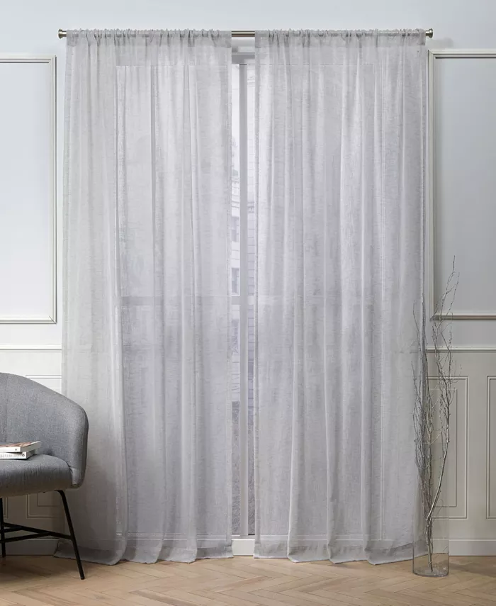 Exclusive Home Nicole Miller Belfry Sheer Rod Pocket Top 50