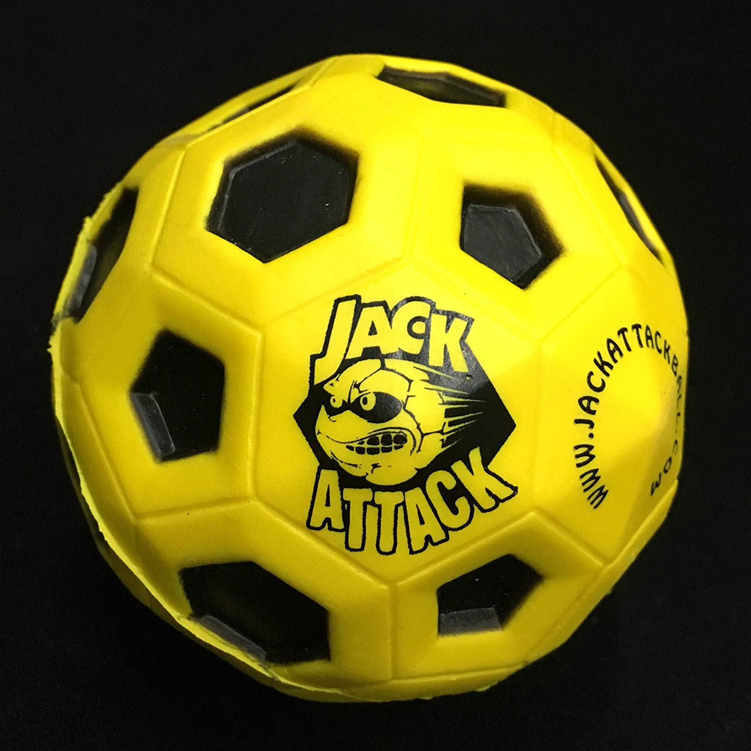 Xtreme High Bounce Rubber Ball “Street Rated” By Jack Attack (Yellow)