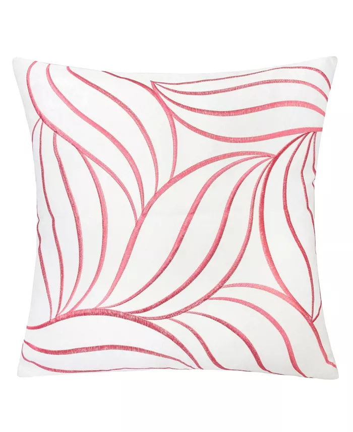 Homey Cozy Melanie Embroidery Square Decorative Throw Pillow