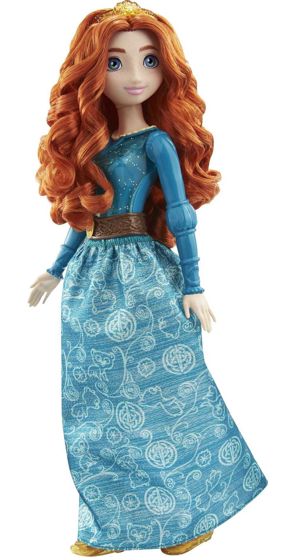 Disney Princess Merida Fashion Doll with Red Hair, Blue Eyes & Hair Accessory, Sparkling Look
